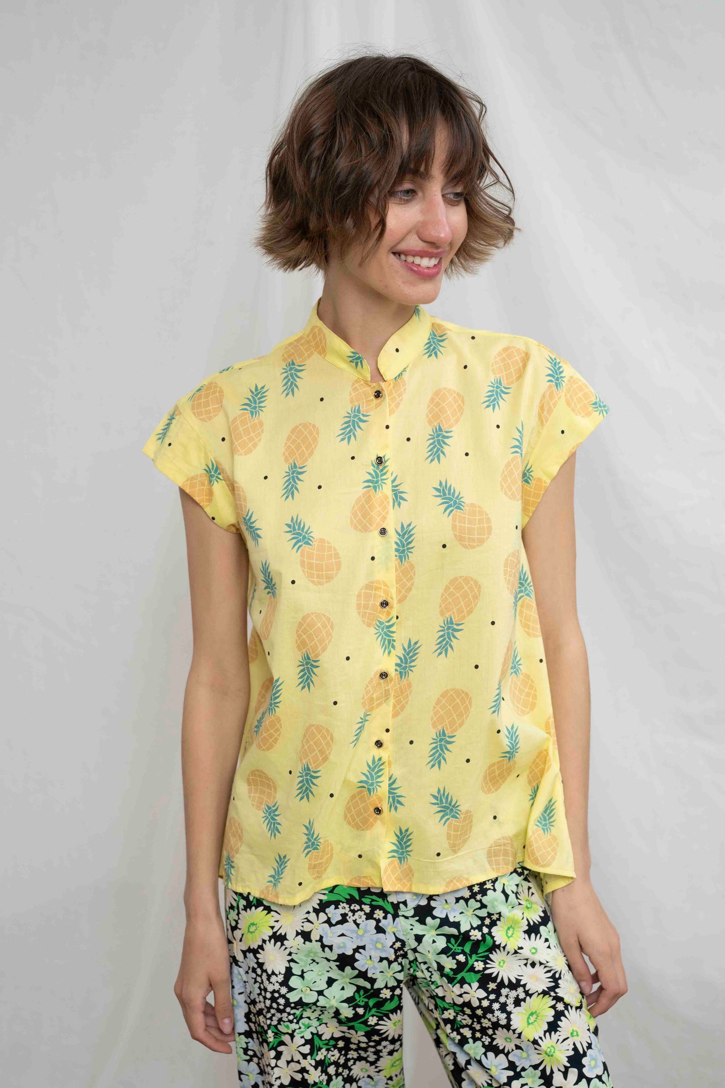 חולצת טוני אננס צהוב Back In Stock