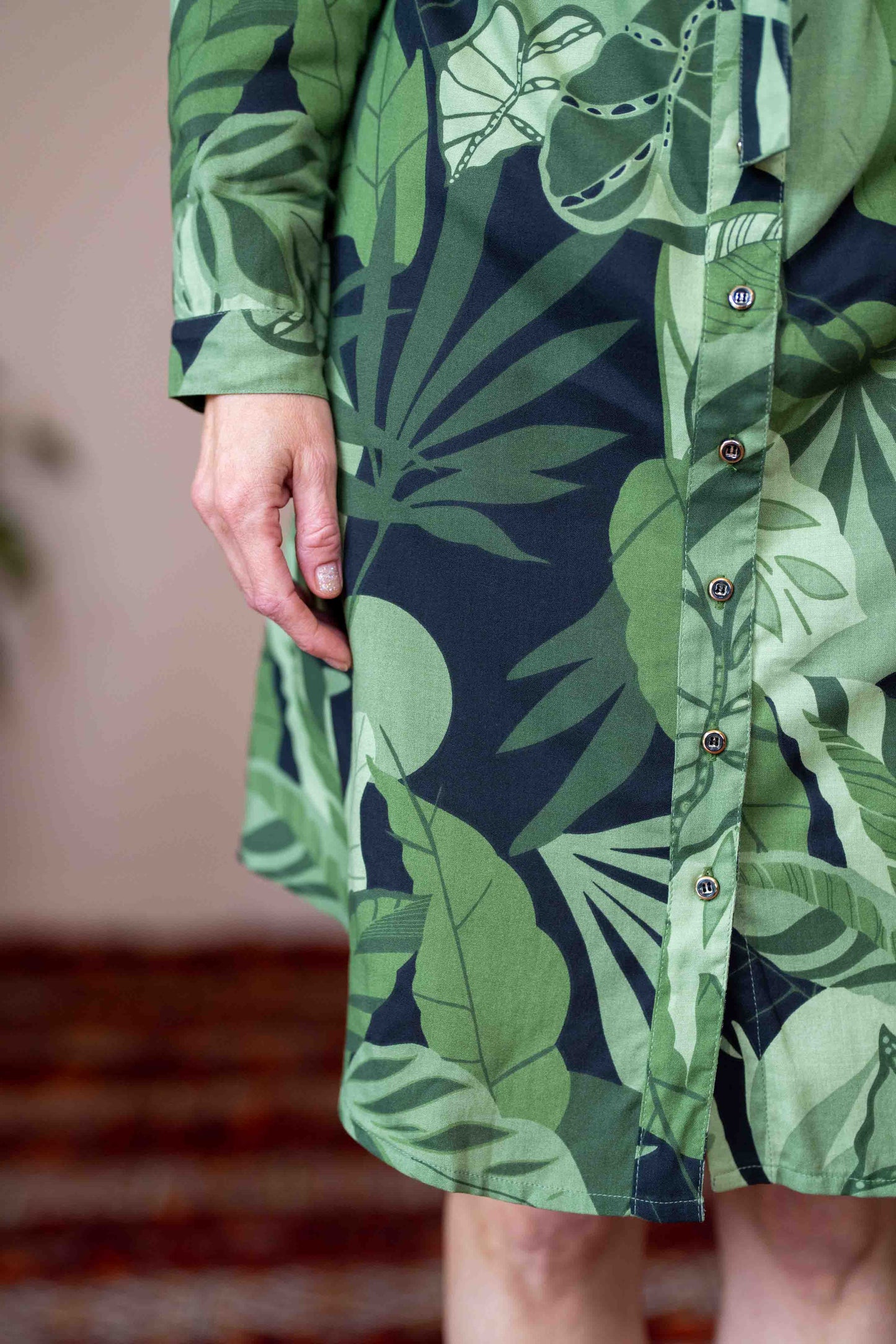 שמלת מידי אוברסייז יערות הגשם