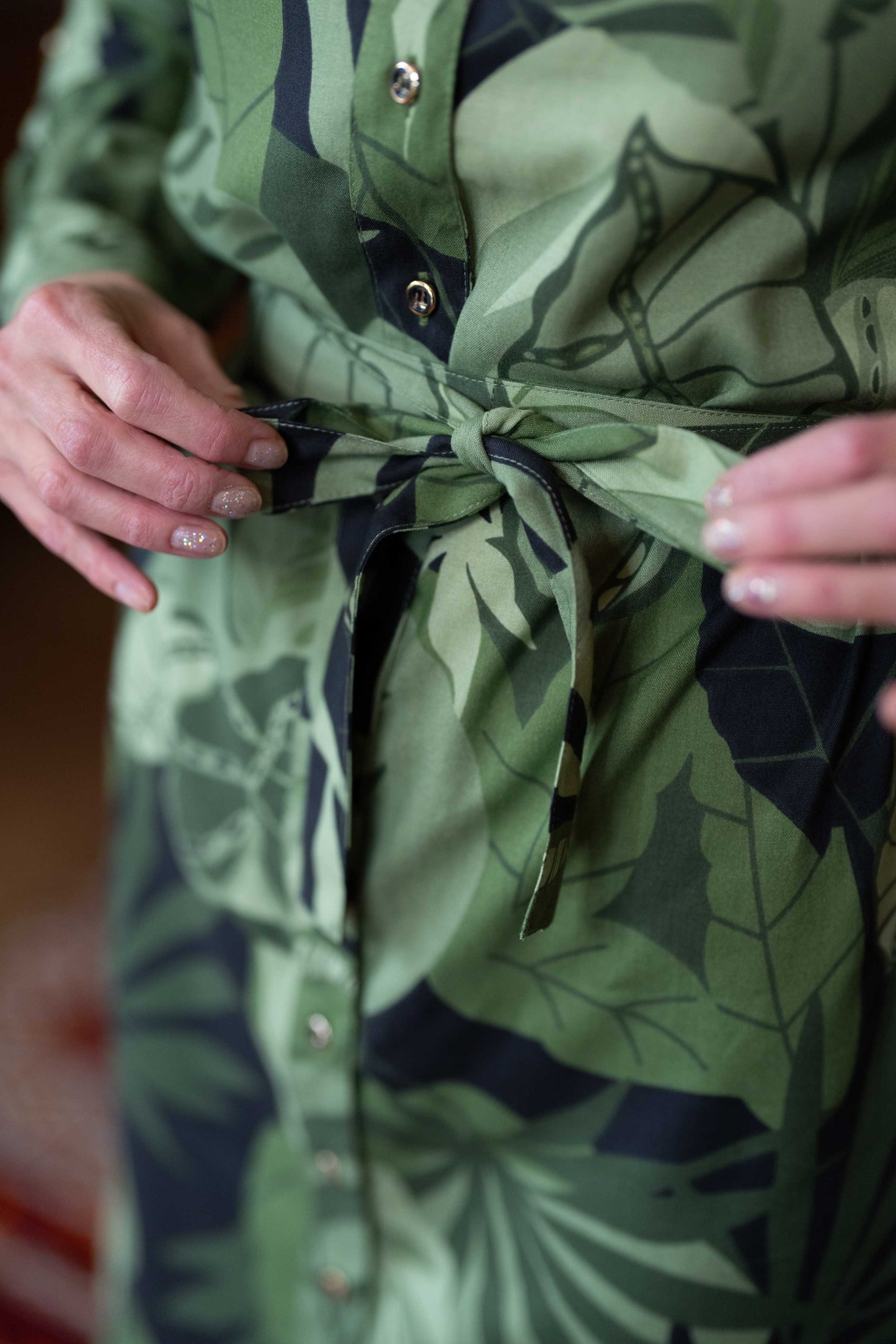 שמלת מידי אוברסייז יערות הגשם