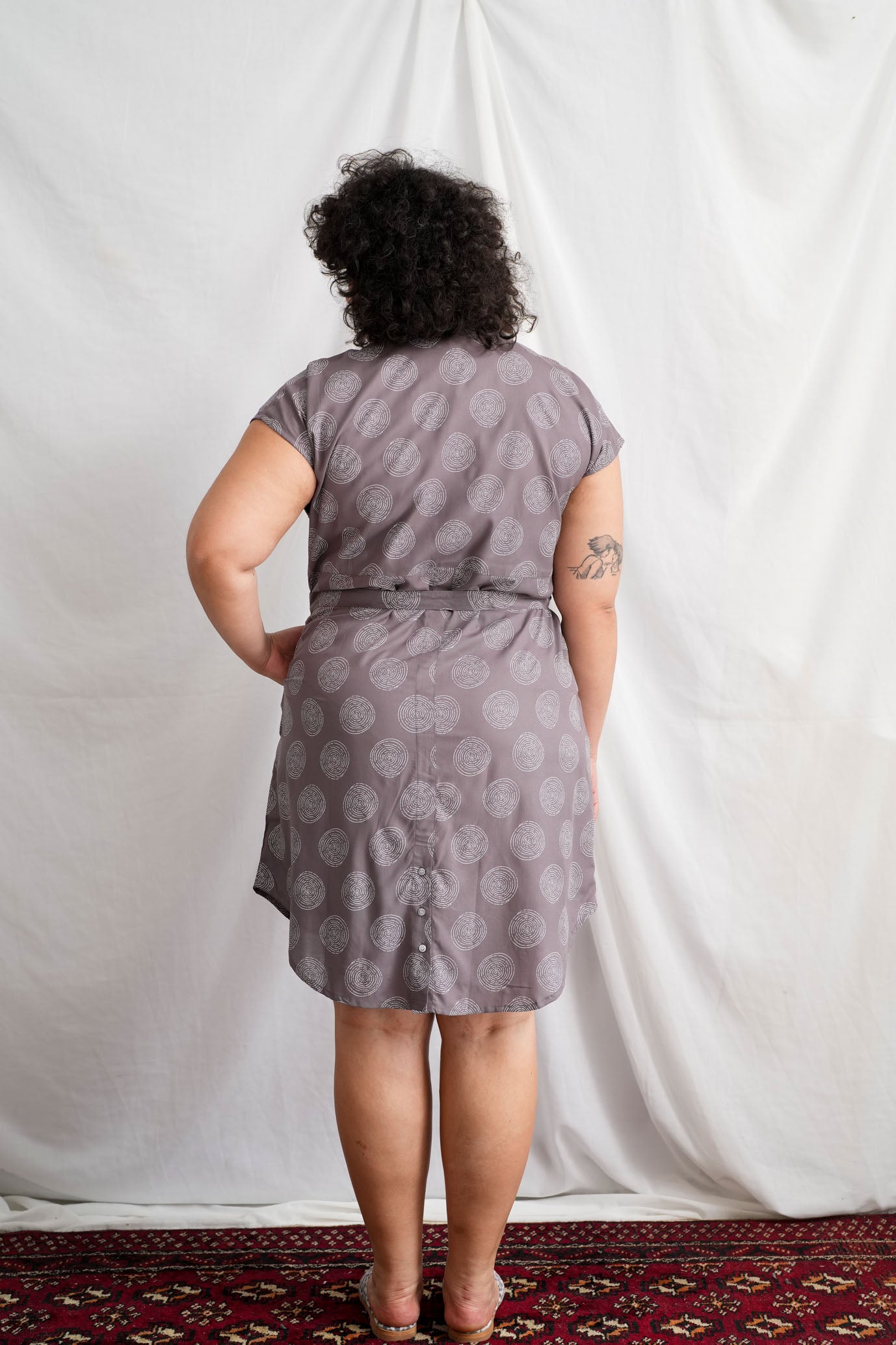 שמלת מידי אוברסייז ספירלה