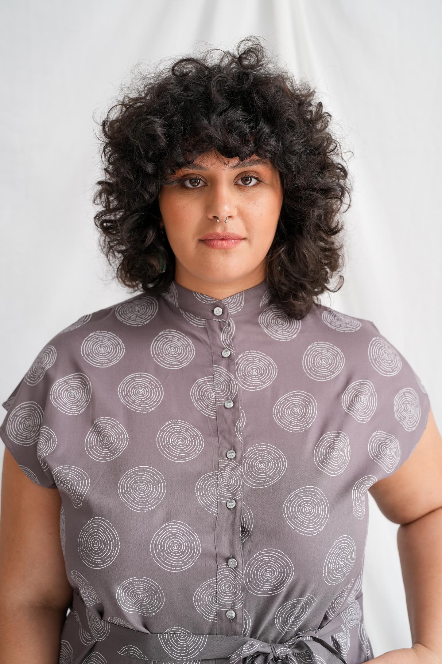 שמלת מידי אוברסייז ספירלה