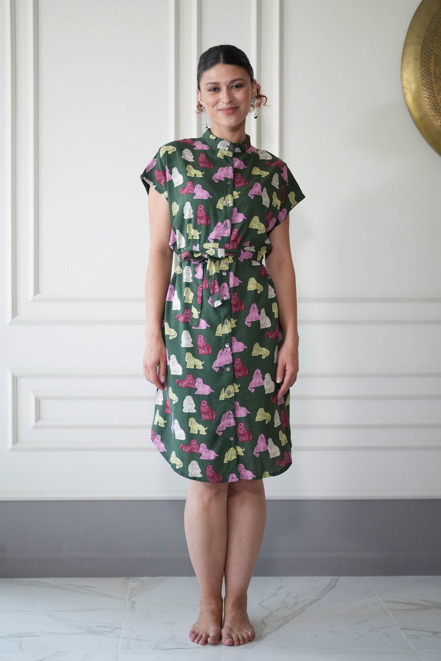 שמלת מידי אוברסייז קוקר ספניאל