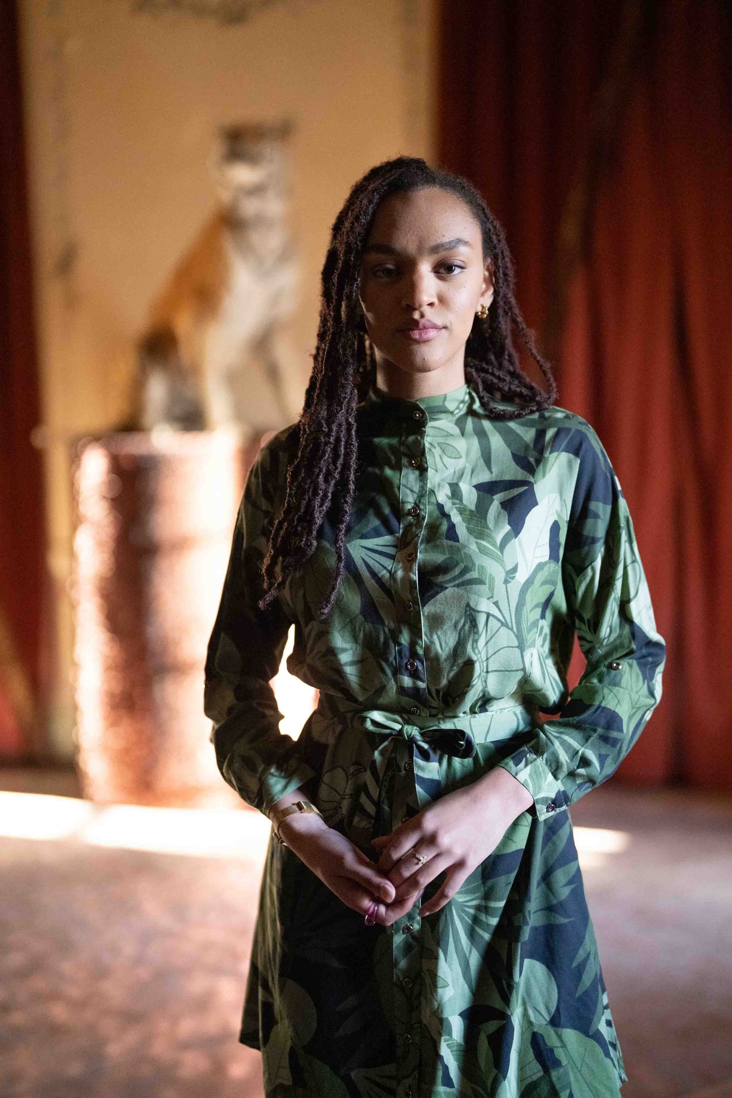 שמלת מידי אוברסייז יערות הגשם