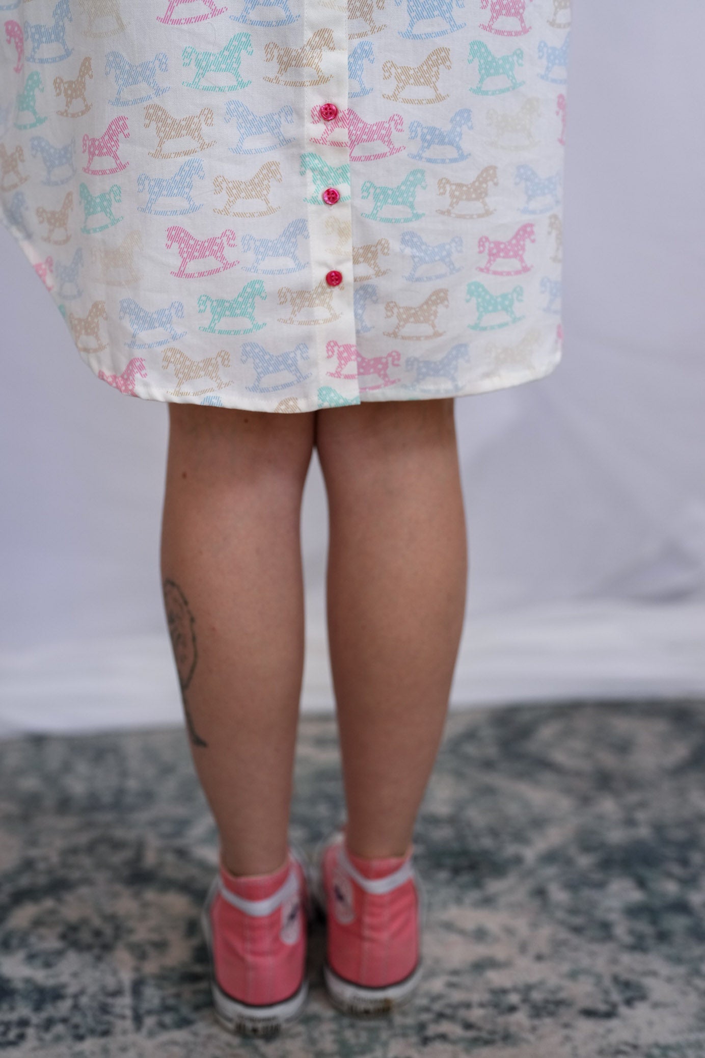 שמלת מידי אוברסייז סוסי נדנדה