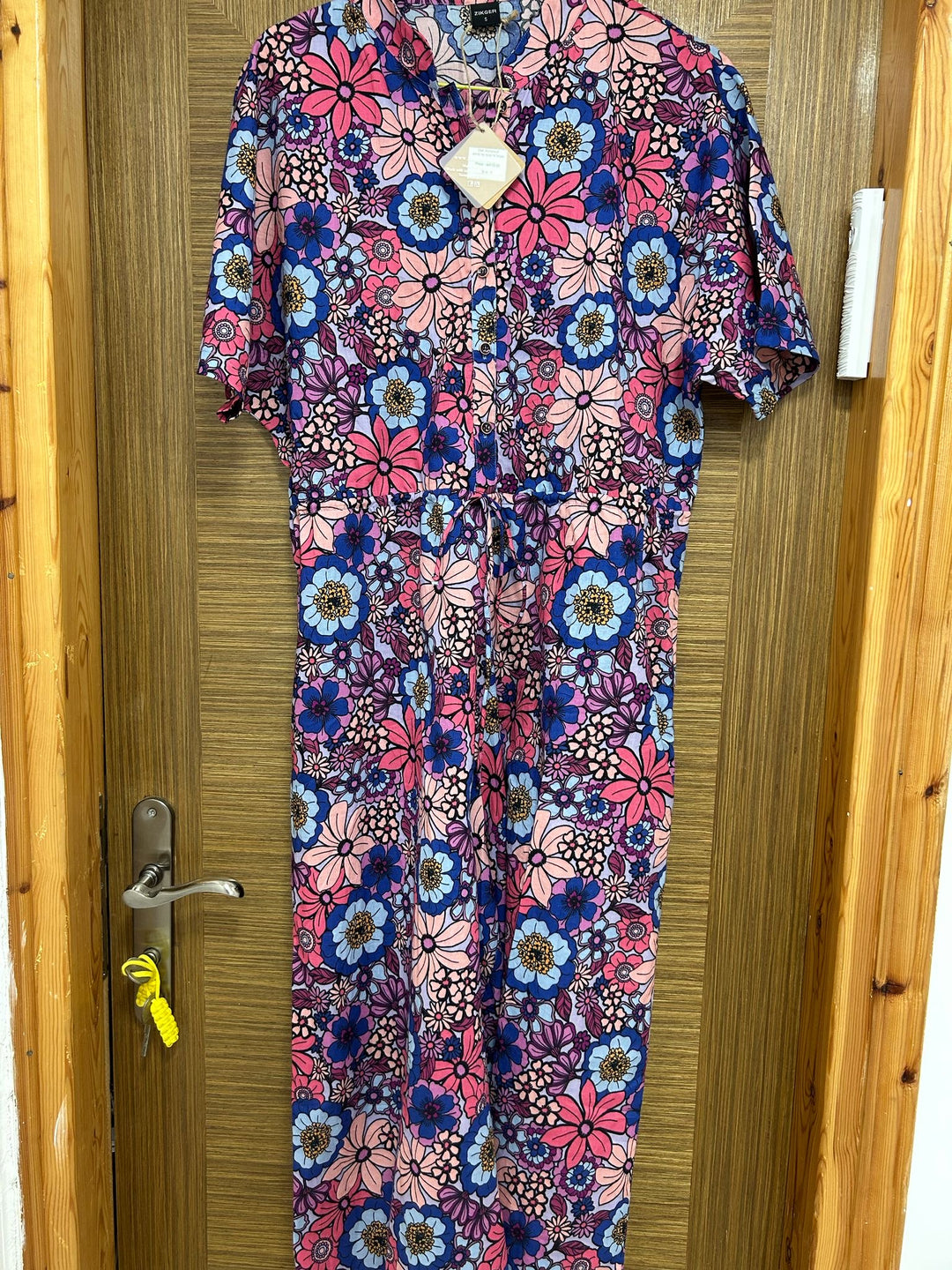 אוברול גל חגיגה של פרחים S