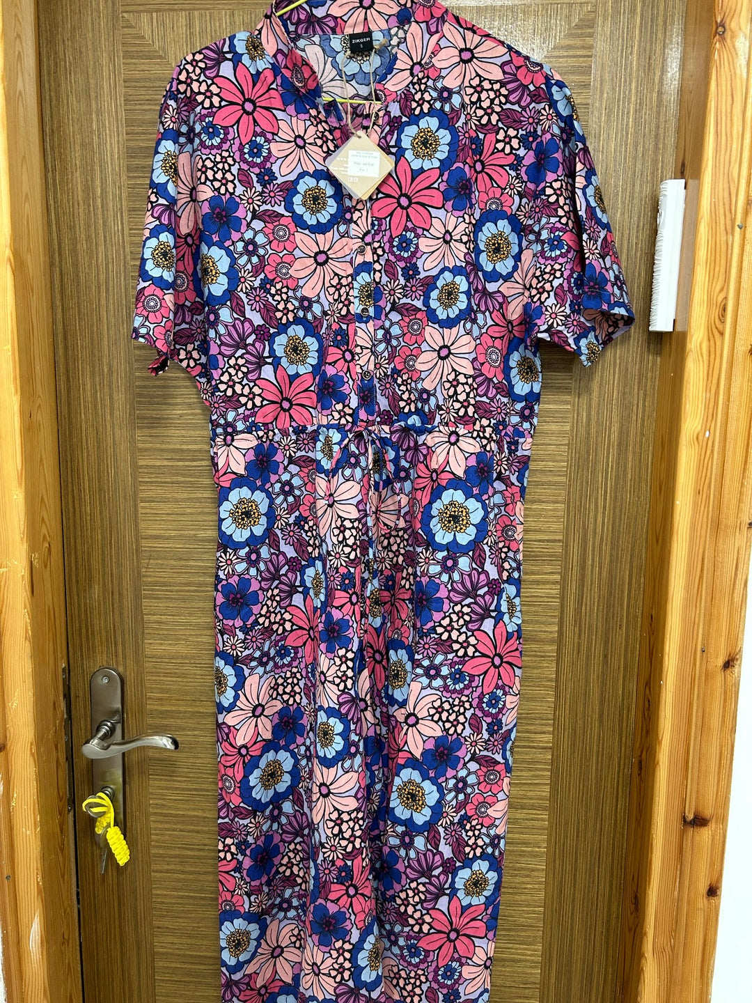 אוברול גל חגיגה של פרחים S