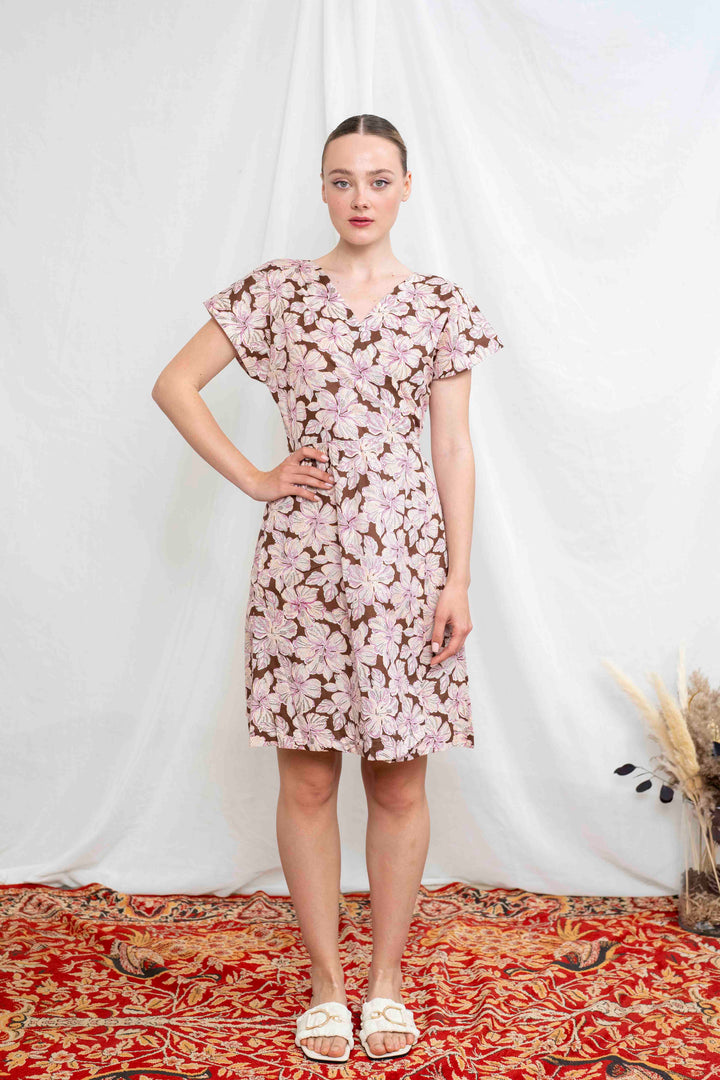 שמלת גיישה מיני היביסקוס