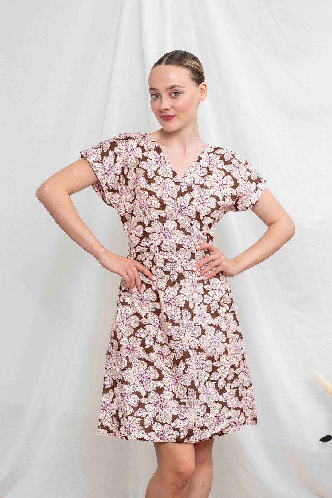 שמלת גיישה מיני היביסקוס