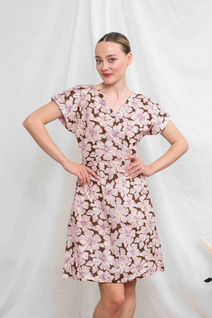 שמלת גיישה מיני היביסקוס