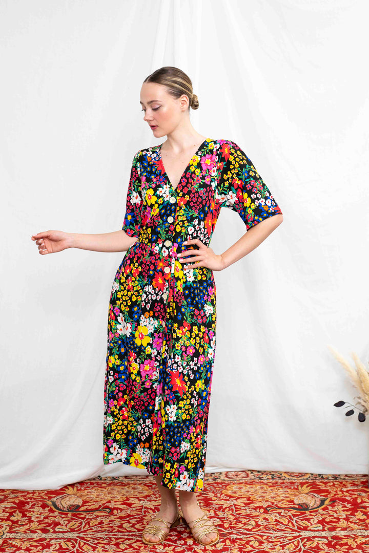 שמלת יולי שרוול בשדות שבמושב