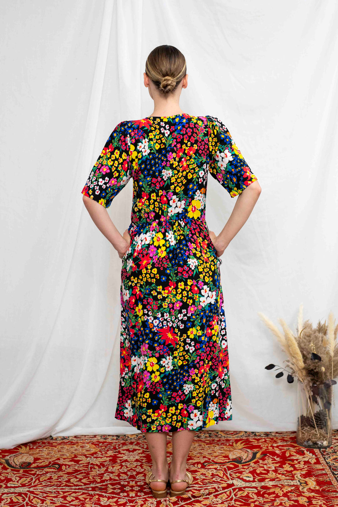 שמלת יולי שרוול בשדות שבמושב