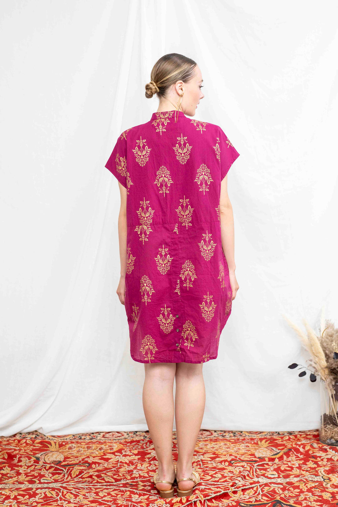 טוניקת מיני אוברסייז זרי זהב