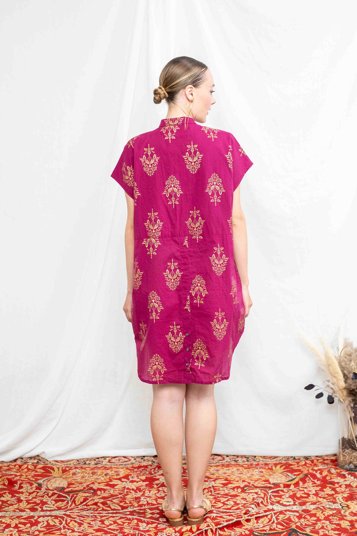 טוניקת מיני אוברסייז זרי זהב