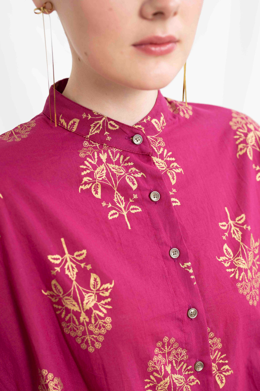 טוניקת מיני אוברסייז זרי זהב