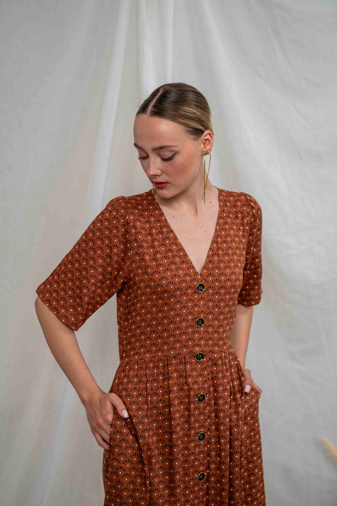 שמלת יולי שרוול מלכת המדבר