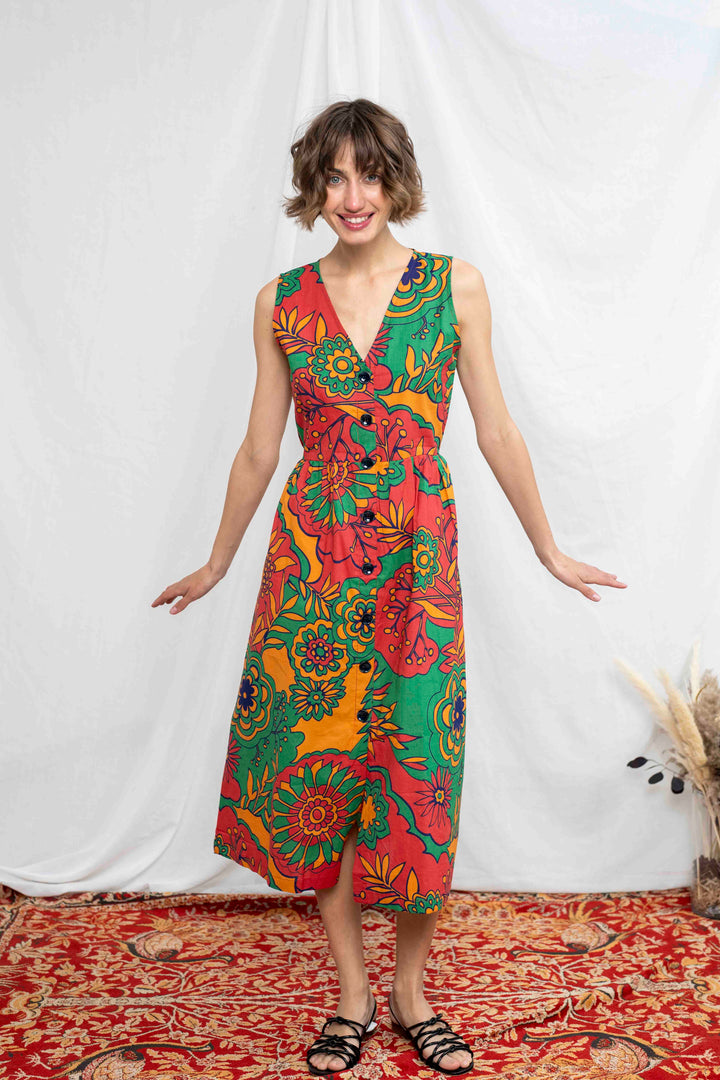 שמלת יולי וינטג׳ית Back In Stock