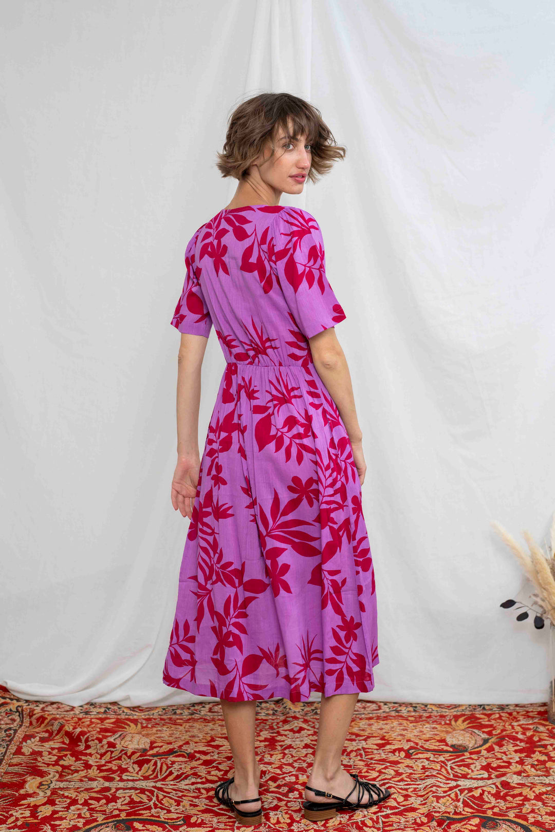 שמלת יולי שרוול סילואט בשקיעה