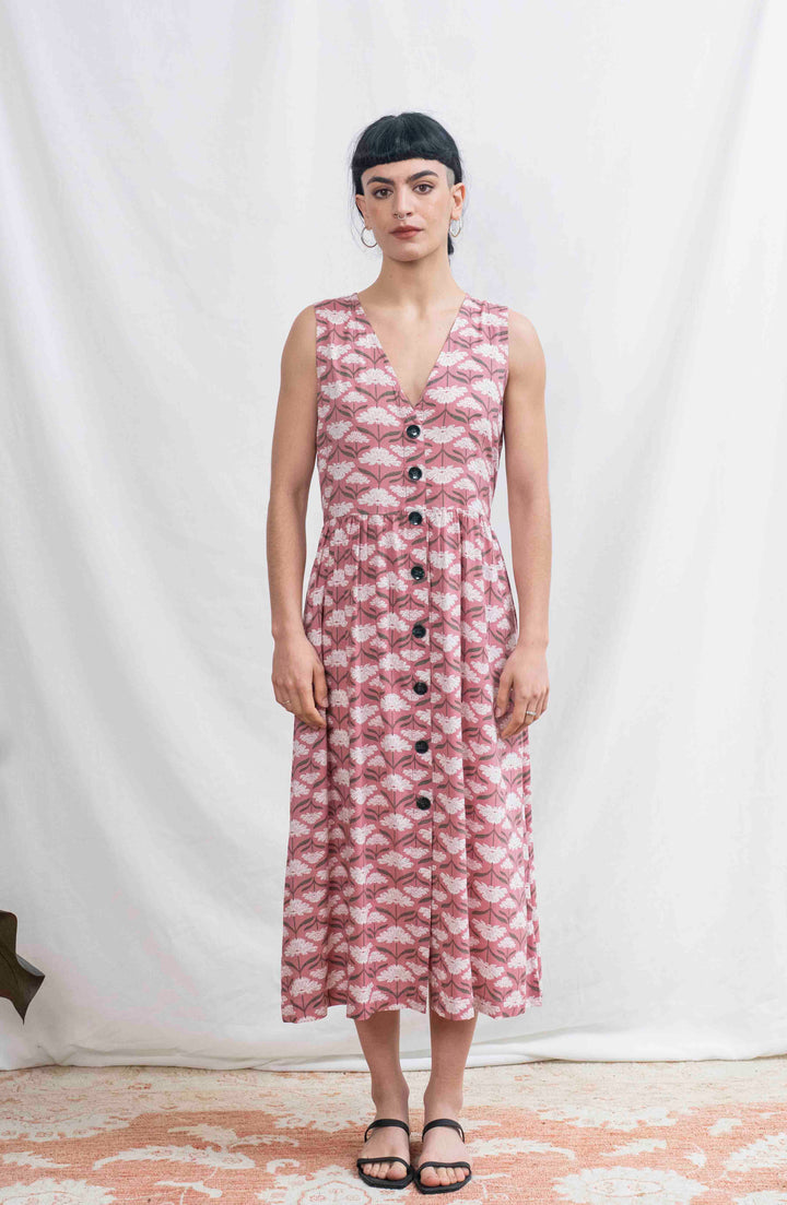 שמלת יולי ורוד עתיק