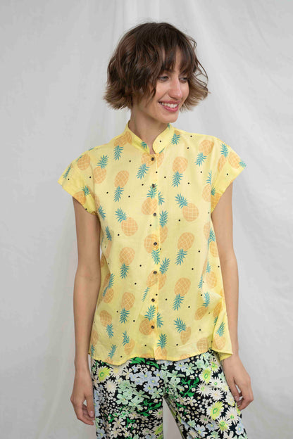 חולצת טוני אננס צהוב Back In Stock