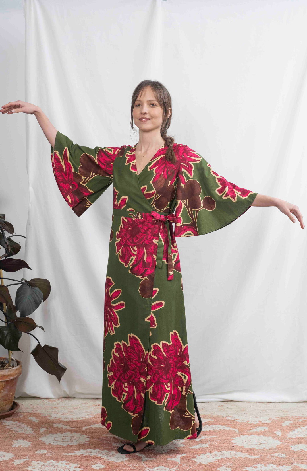 שמלת קימונו מקסי עוצרת נשימה