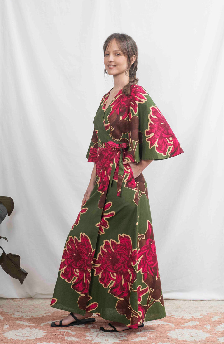 שמלת קימונו מקסי עוצרת נשימה