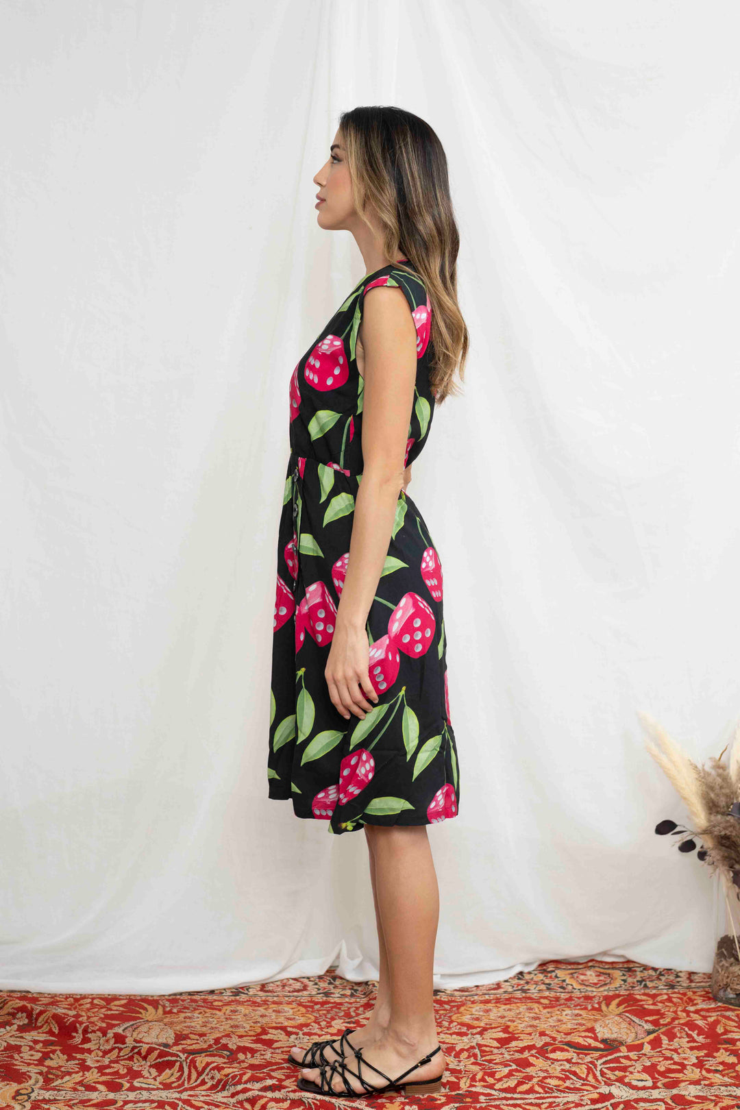 שמלת אווה קוביות דובדבנים