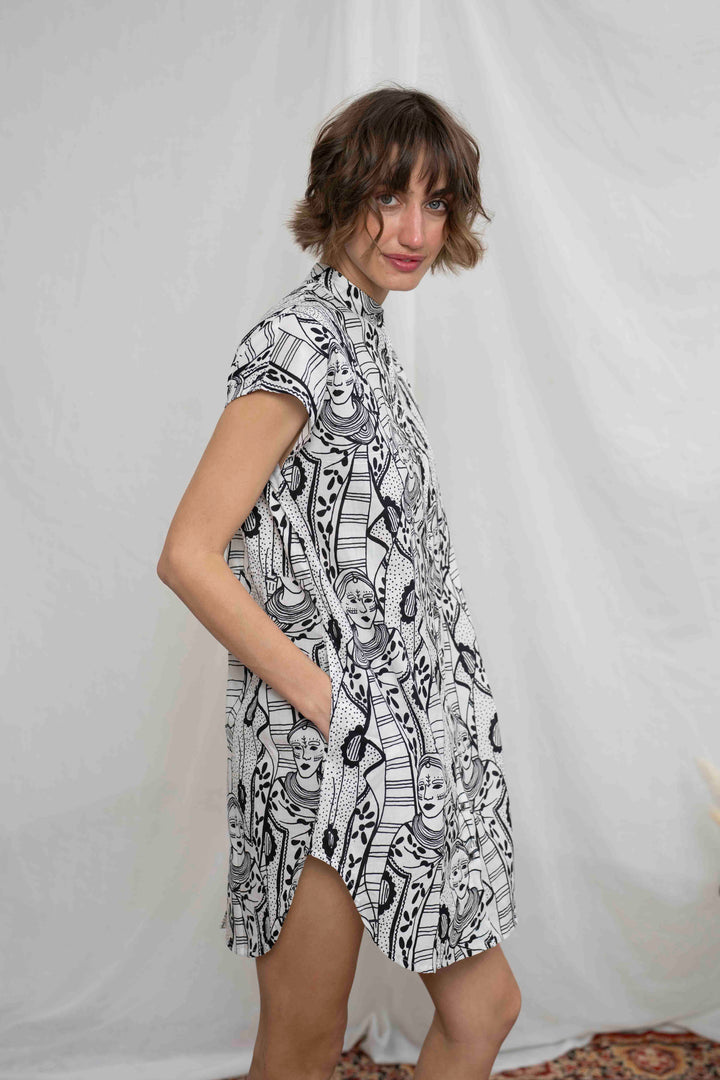 טוניקת מיני אוברסייז נשות השבט