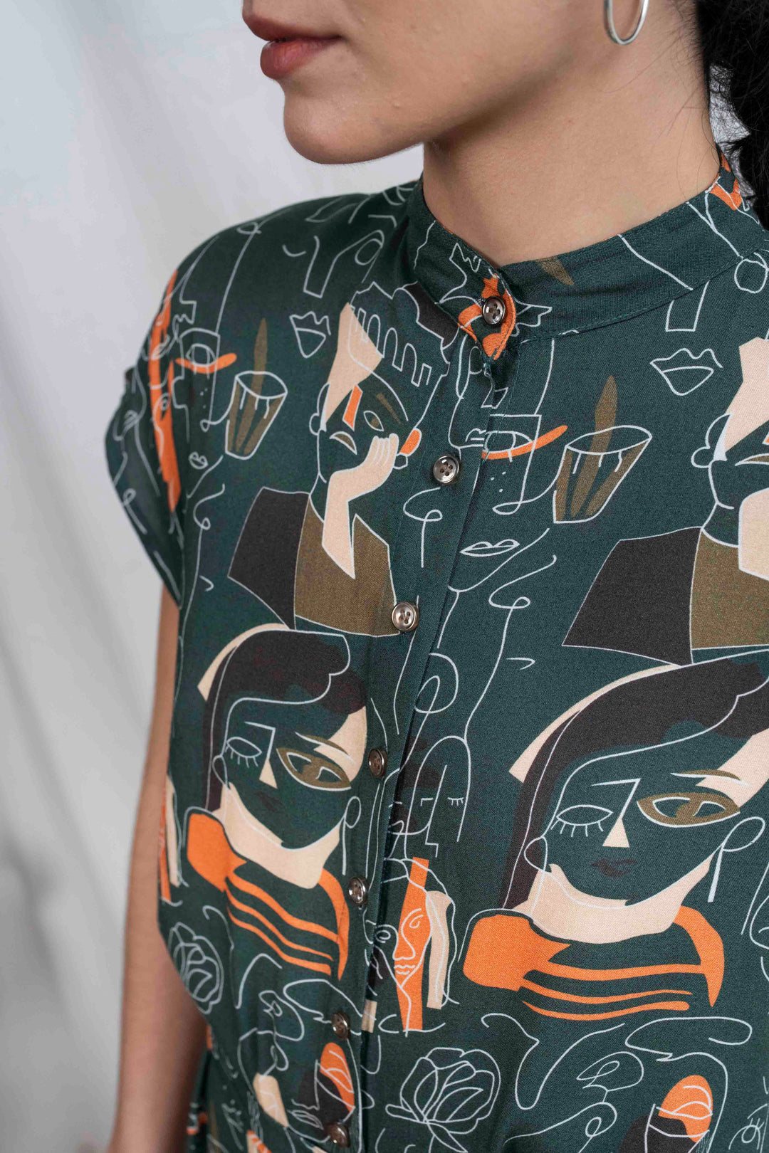 שמלת מקסי אוברסייז פרוטרט נשי