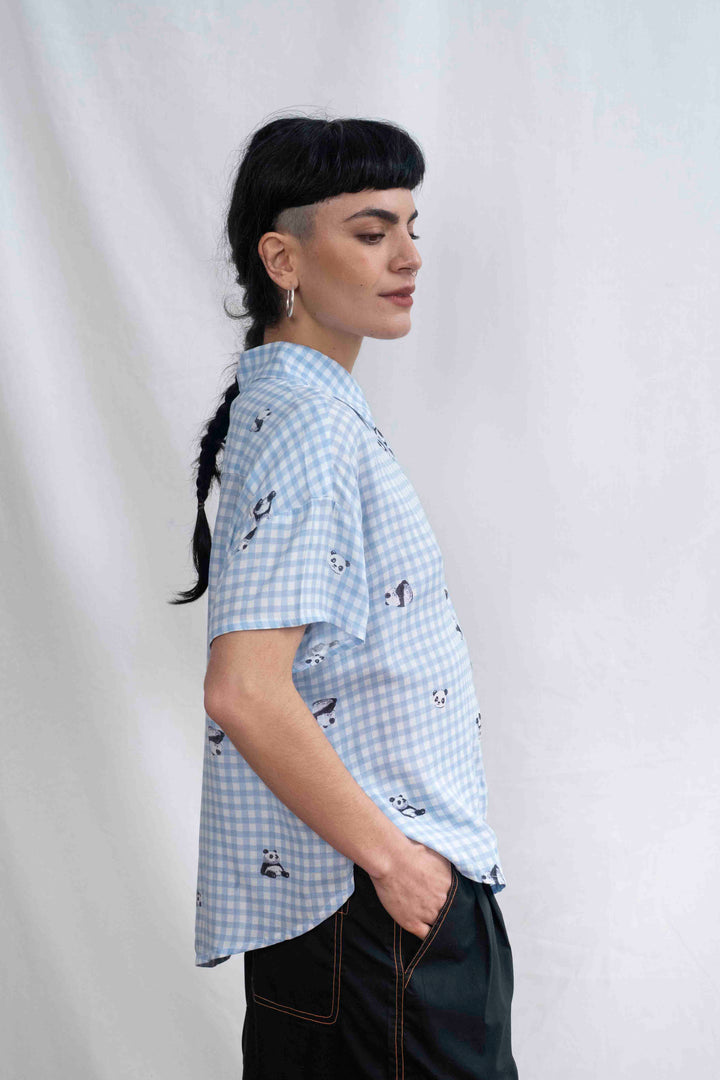 חולצת רון פנדה משבצות