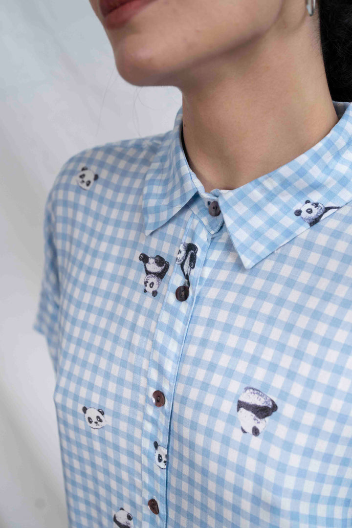 חולצת רון פנדה משבצות