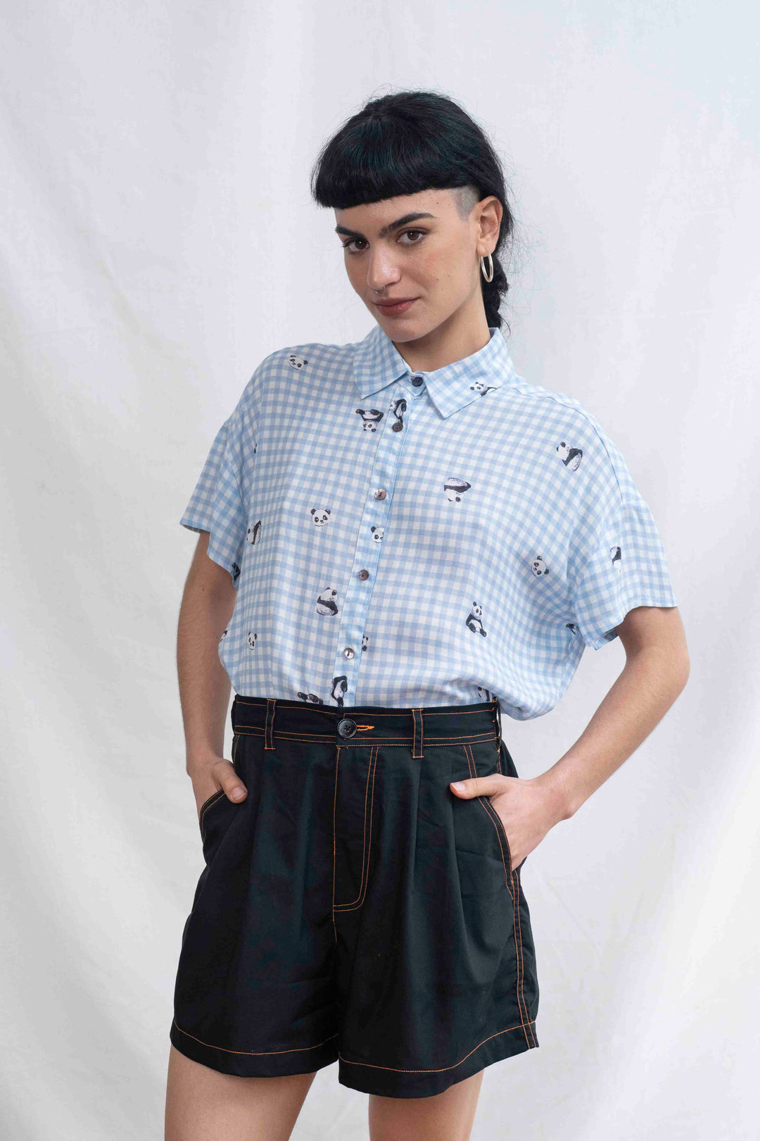 חולצת רון פנדה משבצות