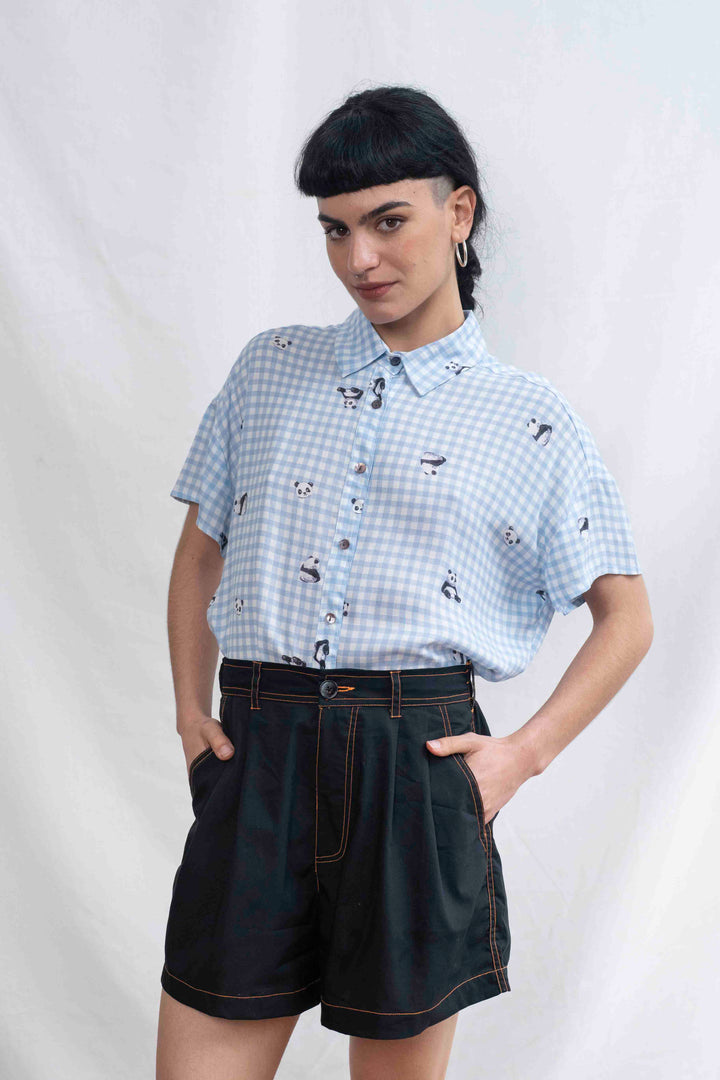 חולצת רון פנדה משבצות