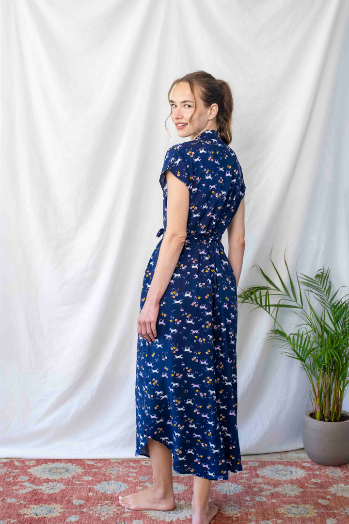 שמלת מקסי אוברסייז יוניקורן