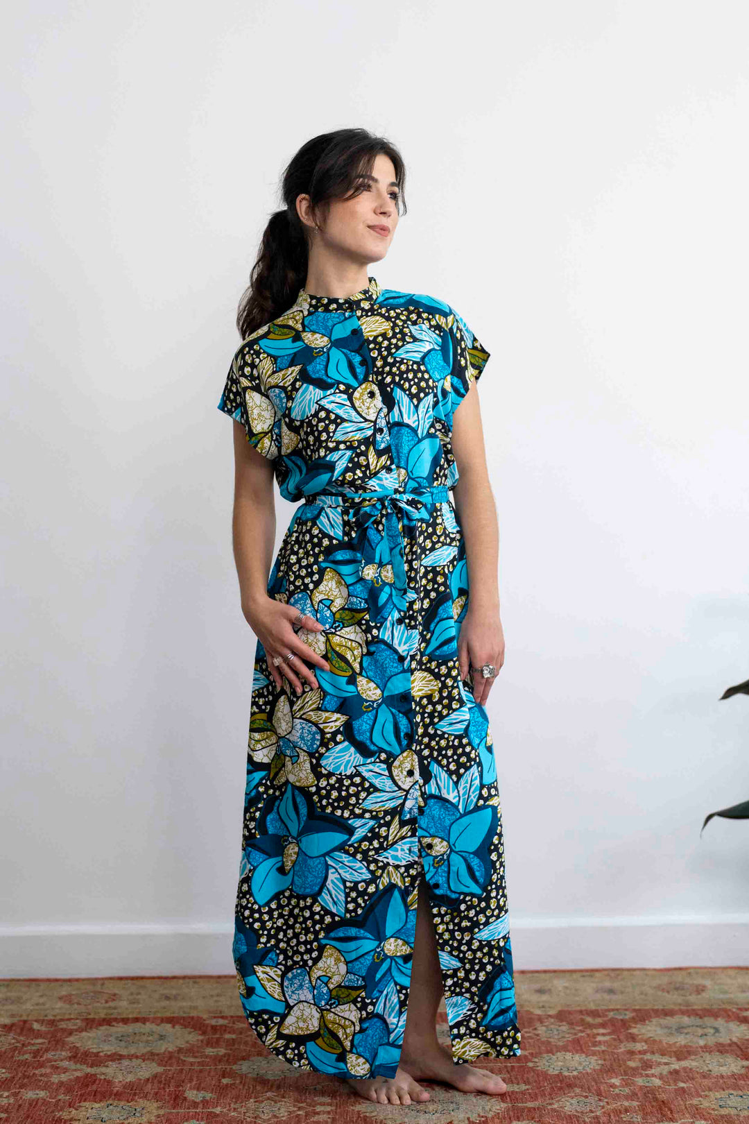 שמלת מקסי אוברסייז אפריקה חדש