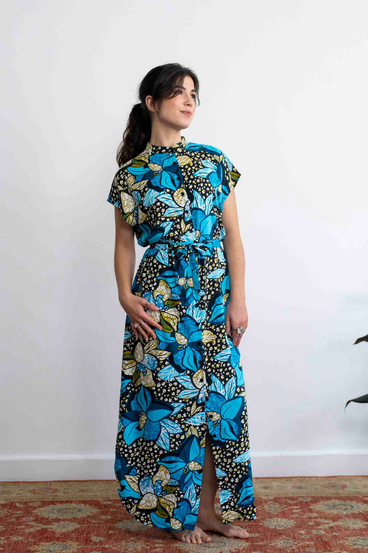 שמלת מקסי אוברסייז אפריקה חדש