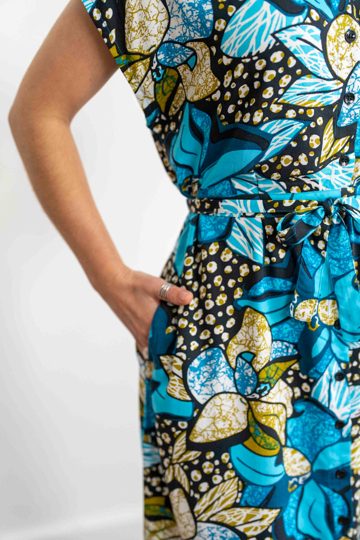 שמלת מקסי אוברסייז אפריקה חדש