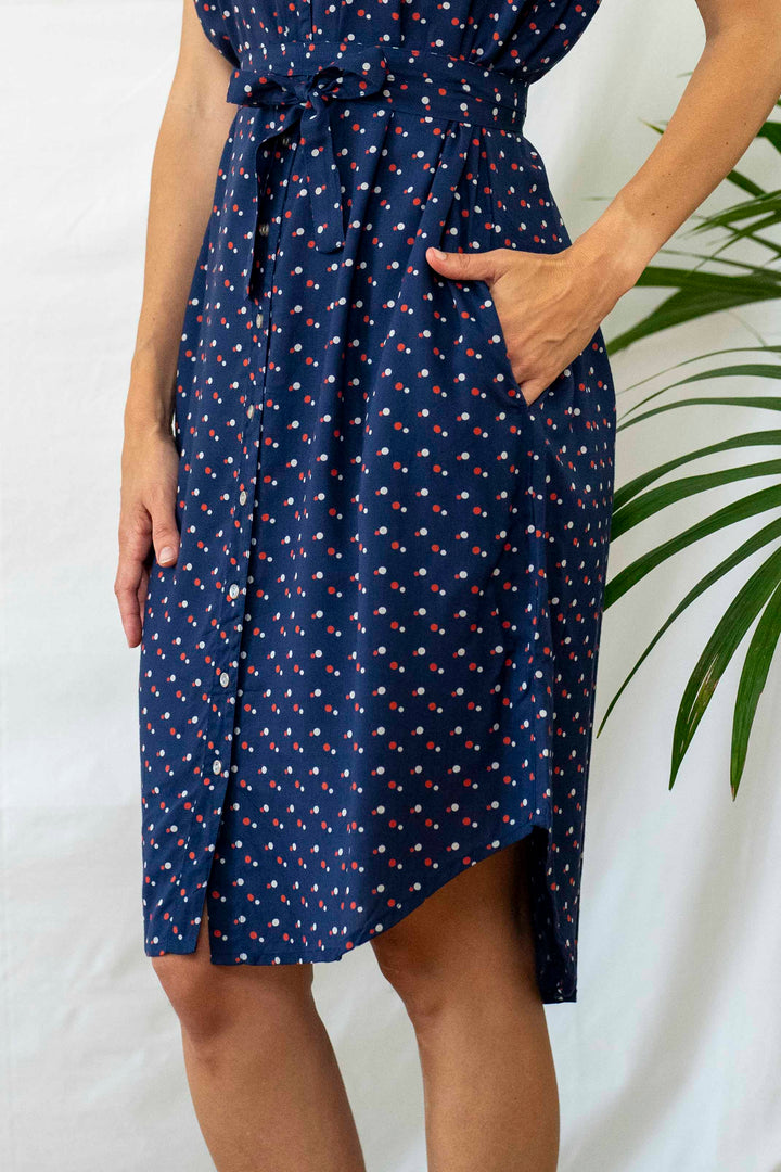 שמלת מידי אוברסייז יאיו קוסמה דוטס