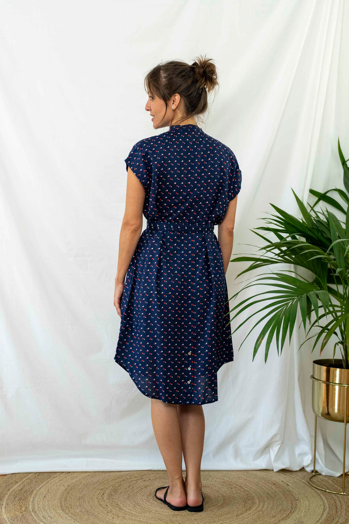 שמלת מידי אוברסייז יאיו קוסמה דוטס