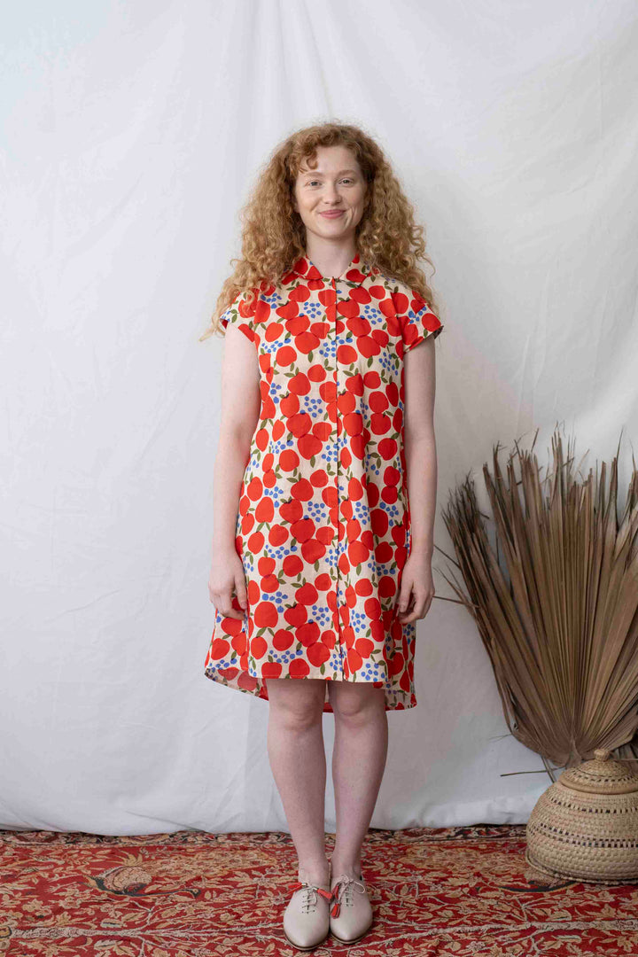 שמלת טוקיו תפוחים ותמרים Back In Stock