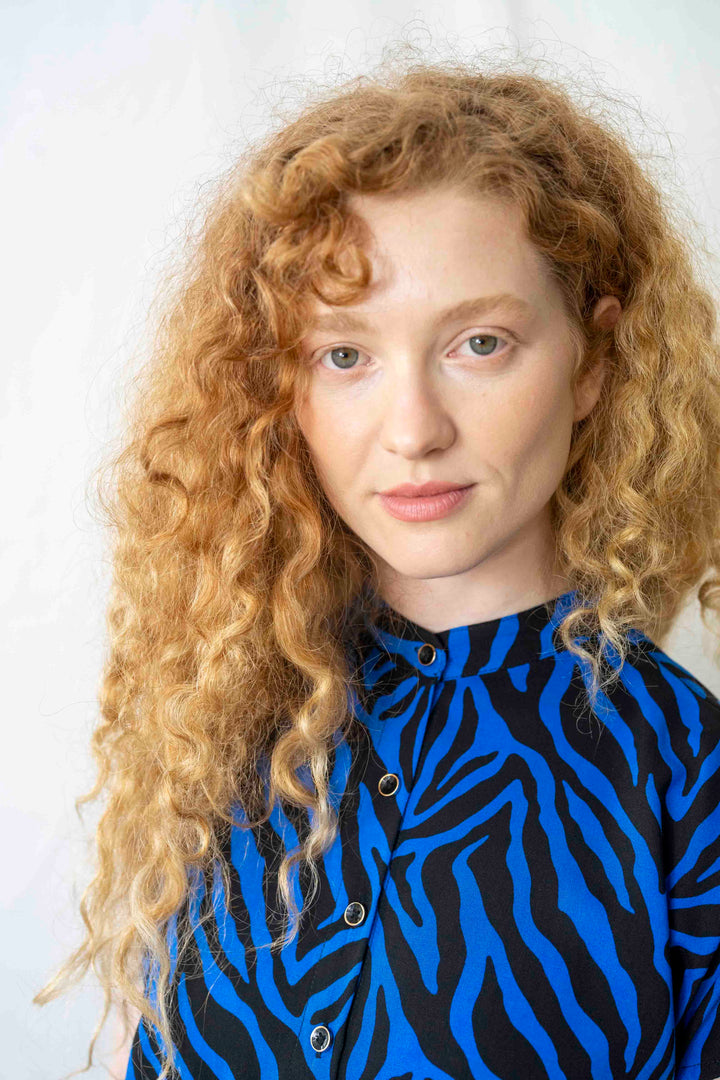 שמלת מקסי אוברסייז בלו זברה