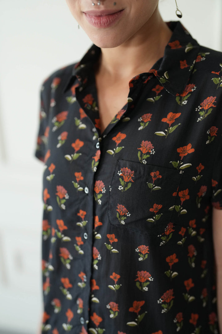 חולצת דריה פרחי סתיו Back In Stock