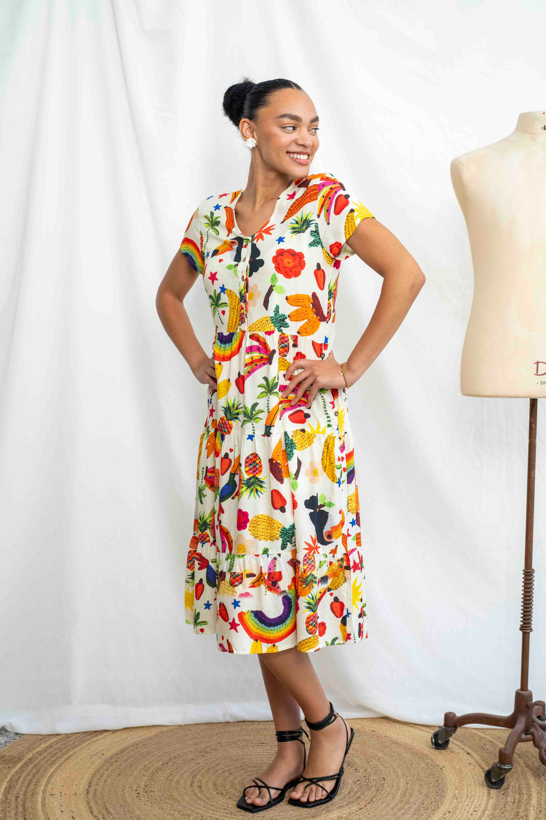 שמלת קומות מסיבה טרופית