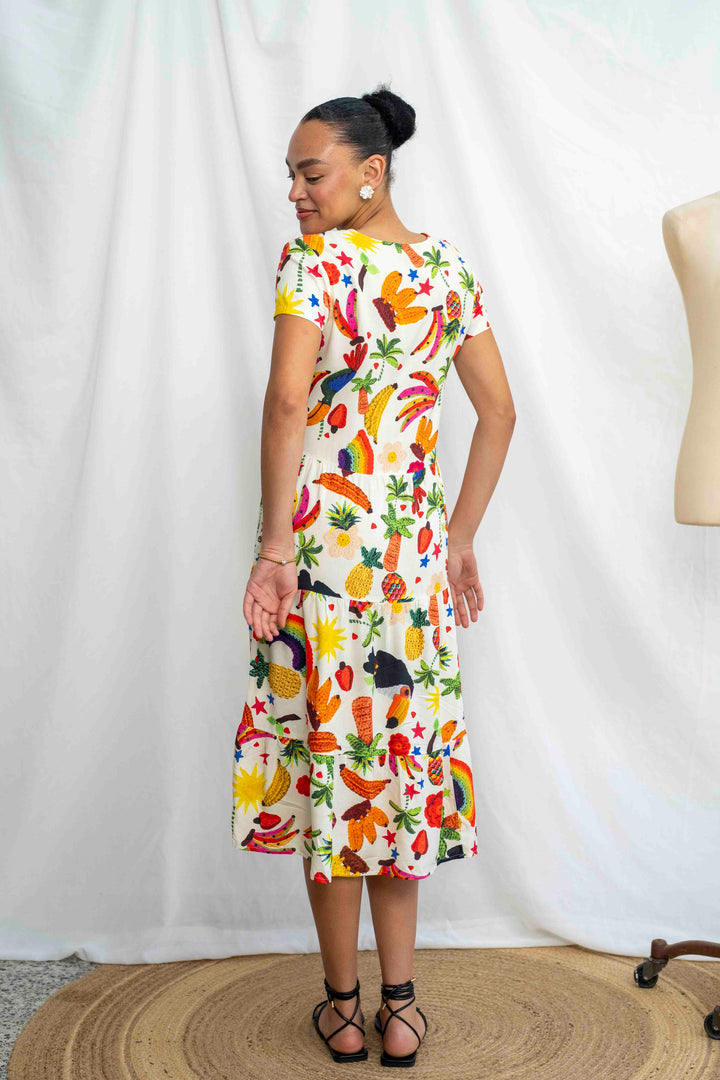 שמלת קומות מסיבה טרופית