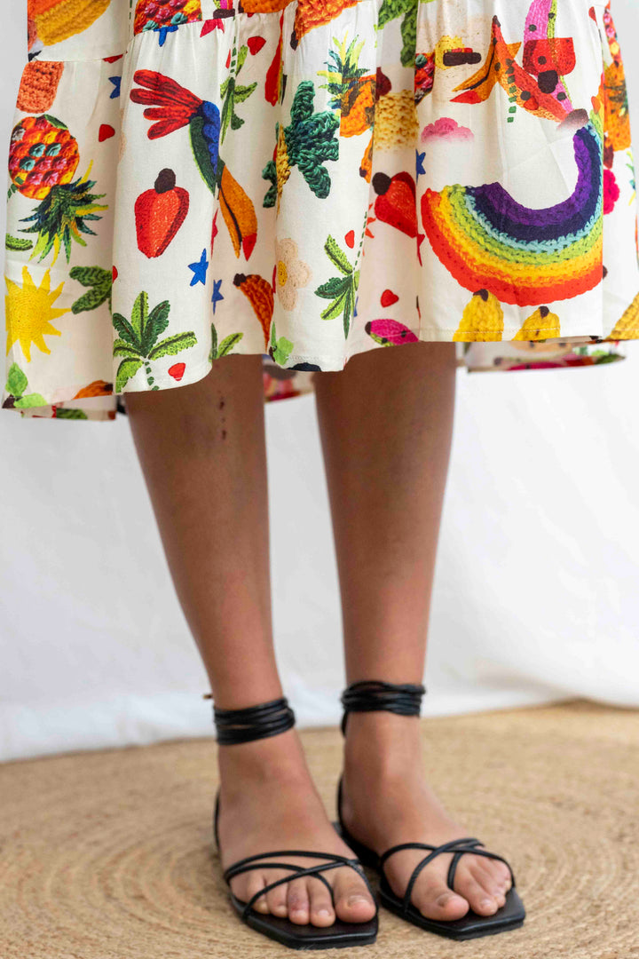 שמלת קומות מסיבה טרופית