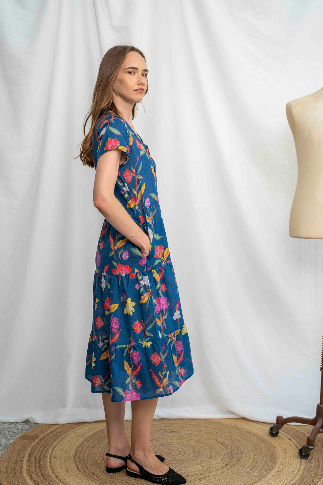 שמלת קומות פרחים רומנטית