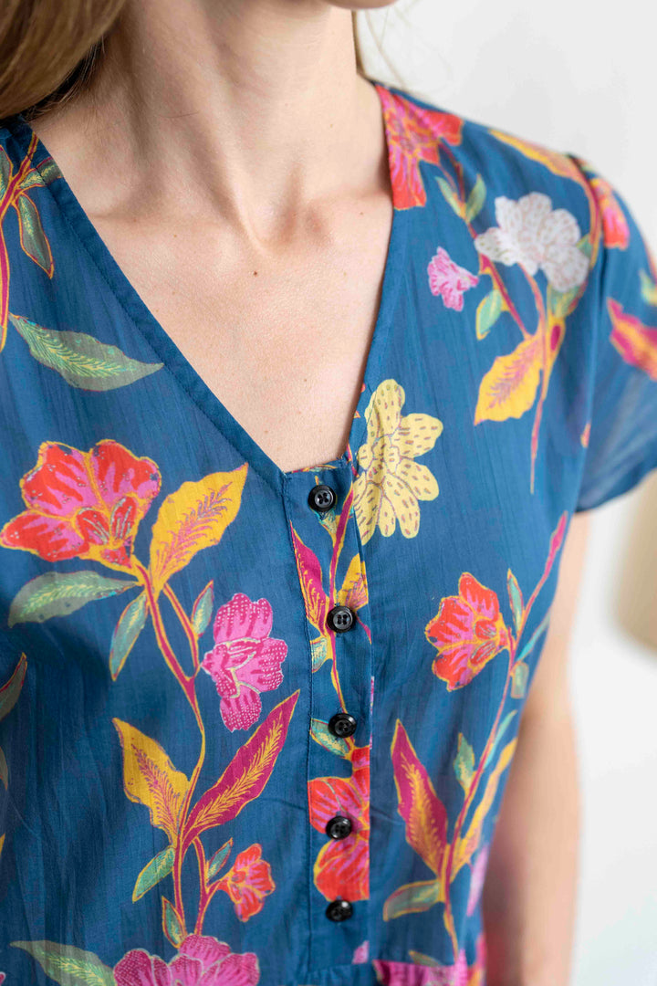 שמלת קומות פרחים רומנטית