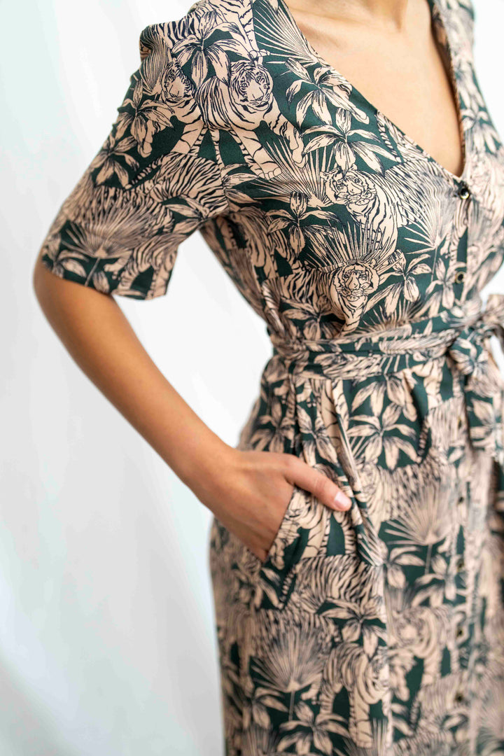 שמלת מיכאלה ג׳ונגל וייב