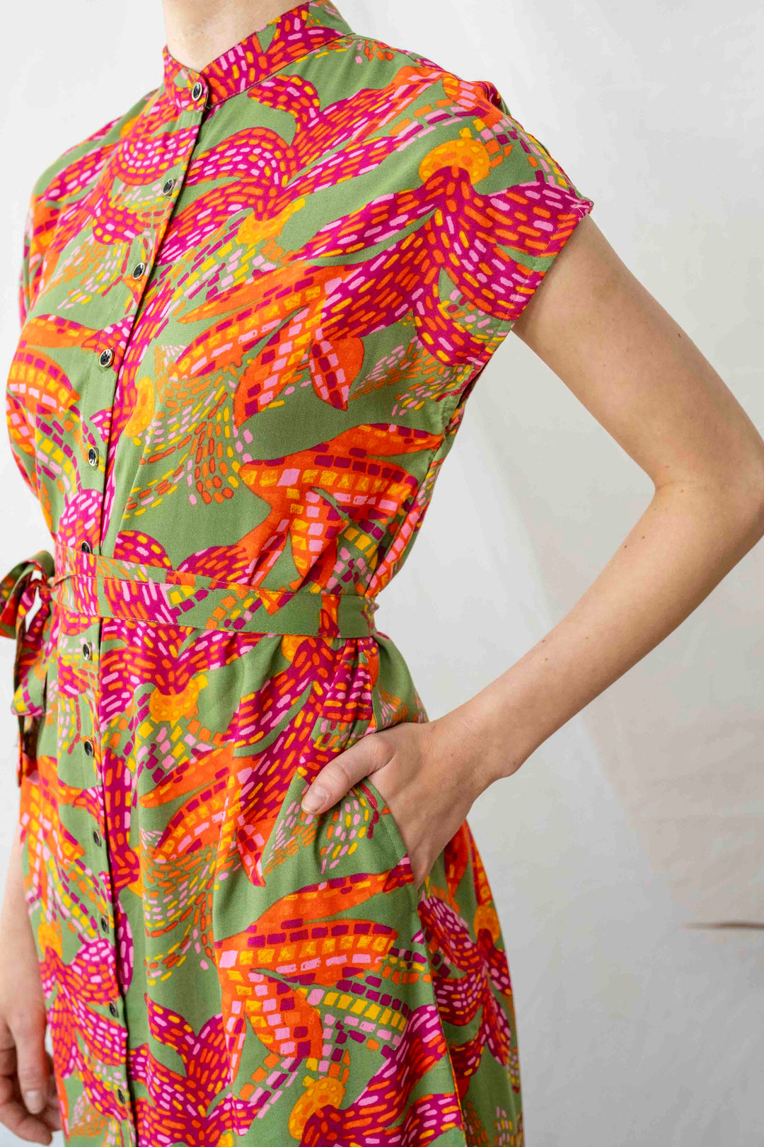 שמלת מקסי אוברסייז האיים הקריביים