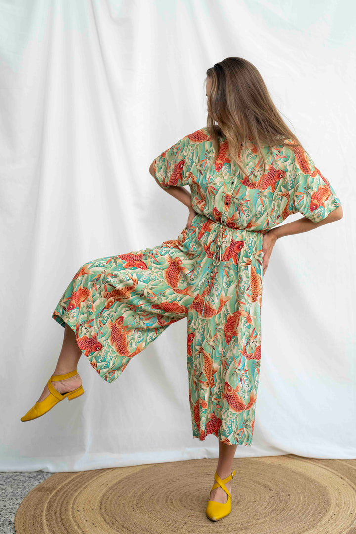 אוברול גל דגי זהב יפן