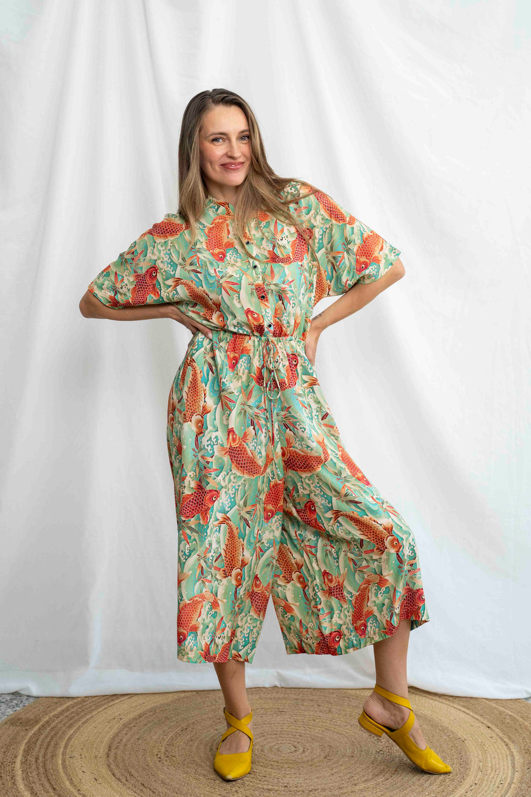 אוברול גל דגי זהב יפן